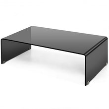 Load image into Gallery viewer, 42.0" x 19.7" Tempered Glass Coffee Table - Gray