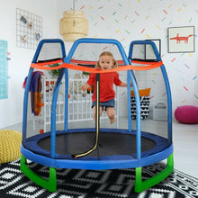 Load image into Gallery viewer, 7FT Kids Trampoline W/ Safety Enclosure Net