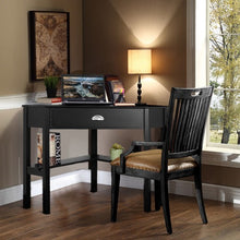Load image into Gallery viewer, Corner Wooden PC Laptop Computer Desk-Black