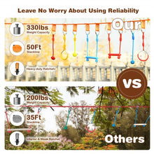 Load image into Gallery viewer, 50 Ft Ninja Obstacle Course Line Kit for Kids