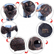 Load image into Gallery viewer, Portable Pop up Ground Camo Blind Hunting Enclosure