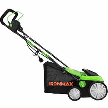 Load image into Gallery viewer, 13Amp Corded Scarifier 15” Electric Lawn Dethatcher-Green