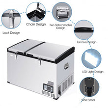Load image into Gallery viewer, 105-Quart Portable Electric Compressor Camping Cooler Refrigerator