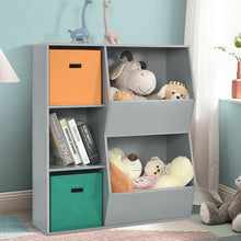 Load image into Gallery viewer, Kids Toy Storage Cabinet Shelf Organizer -Gray