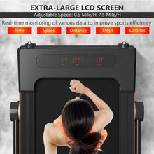 Load image into Gallery viewer, 2.25HP 3-in-1 Folding Treadmill with Table Speaker Remote Control-Black
