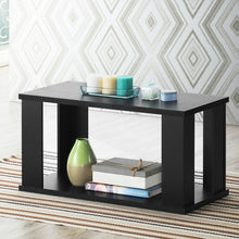 Load image into Gallery viewer, 2-tier Rustic Vintage Coffee Table with Storage Shelf