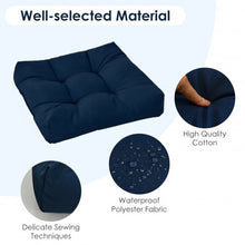 Load image into Gallery viewer, 21" x 21" Patio Chair Seat Cushion Pads for Indoor and Outdoor-Navy