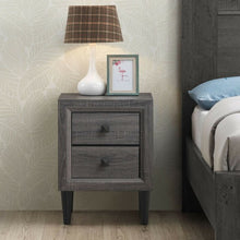 Load image into Gallery viewer, Multipurpose Retro Bedside Nightstand with 2 Drawers