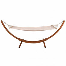 Load image into Gallery viewer, 142" x 50" x 51" Wooden Curved Arc Hammock