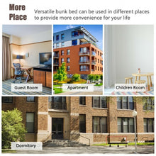 Load image into Gallery viewer, Twin Pull-Out Bunk Bed with Trundle Wooden Ladder-Espresso