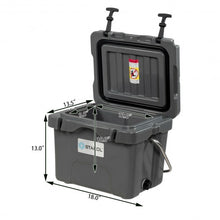 Load image into Gallery viewer, 16 Quart Portable Ice Cooler with 24 Cans-Gray
