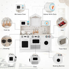 Load image into Gallery viewer, Wooden Kids Kitchen with Washing Machine