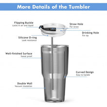 Load image into Gallery viewer, 30oz Stainless Steel Tumbler Cup Double Wall Vacuum Insulated Mug with Lid