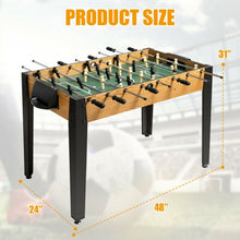 Load image into Gallery viewer, 48" Competition Sized Home Recreation Wooden Foosball Table-Brown