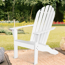 Load image into Gallery viewer, Outdoor Solid Wood Durable Patio Adirondack Chair-White