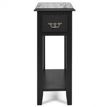 Load image into Gallery viewer, 2 Tier End Bedside Sofa Side Table Narrow Nightstand-Black