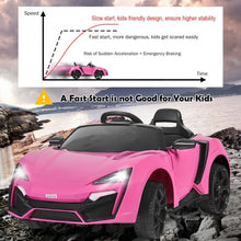 Load image into Gallery viewer, 12V 2.4G RC Electric Vehicle with Lights-Pink