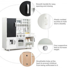 Load image into Gallery viewer, White Kids Kitchen Playset Cooking Toys