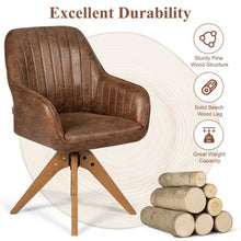 Load image into Gallery viewer, Mid Century Hot-Stamping Cloth Swivel Accent Chair