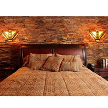 Load image into Gallery viewer, Tiffany-Style 1-Light Wall Sconce with 12" Glass Lampshade