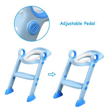 Load image into Gallery viewer, Toddler Toilet Potty Training Seat with Non-Slip Ladder-Blue