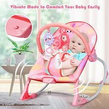 Load image into Gallery viewer, Adjustable Toddler Swing Bouncer & Rocker-Pink
