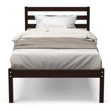 Load image into Gallery viewer, Twin Size Wood Platform Bed Frame with Headboard