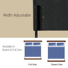 Load image into Gallery viewer, Height Adjustable Tufted Linen Fabric Upholstered Queen/Full Size Headboard-Gray