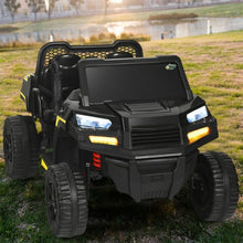 Load image into Gallery viewer, 12V Battery Powered Kids Ride On Dumpbed Truck RC-Black