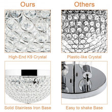 Load image into Gallery viewer, 3 Lights Living Room Crystal Ceiling Light Fixture