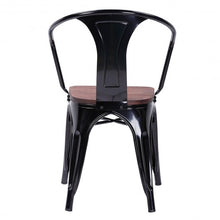 Load image into Gallery viewer, Set of 2 Tolix Style Armchair-Black
