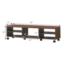 Load image into Gallery viewer, TV Stand Unit Media Center Console Shelf Cabinet-Brown