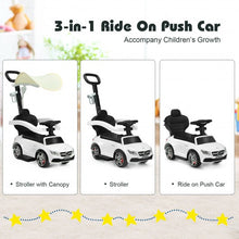 Load image into Gallery viewer, 3-in-1 Mercedes Benz Ride-on Toddler Sliding Car-White