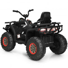 Load image into Gallery viewer, 12 V Kids Electric 4-Wheeler ATV Quad with MP3 and LED Lights-Black