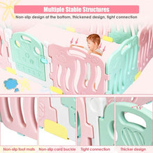 Load image into Gallery viewer, 10-Panel Kids Safety Activity Center -Pink