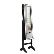 Load image into Gallery viewer, Attractive Rectangle Mirrored Jewelry Cabinet-Black