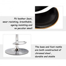 Load image into Gallery viewer, 1 PC Adjustable Swivel Bentwood Bar Stool