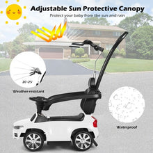 Load image into Gallery viewer, 3 in 1 Kids Ride On Push Car Stroller-White
