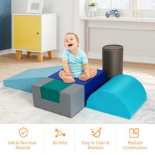 Load image into Gallery viewer, 6 Piece Climb Crawl Play Set Indoor Kids Toddler