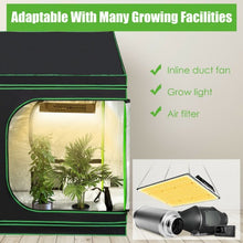 Load image into Gallery viewer, 96"x48"x72" Mylar Hydroponic Grow Tent Roof Cube w/Observation Window and Tray
