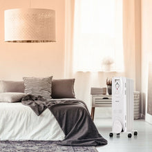 Load image into Gallery viewer, 1500W Oil Filled Radiator Portable Heater with Adjustable Thermostat