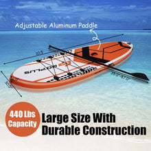 Load image into Gallery viewer, 10.5' SUP Inflatable Stand up Paddle Board w/ Adjustable Backpack