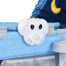 Load image into Gallery viewer, Foldable Baby Crib Playpen w/ Mosquito Net and Bag-Blue