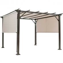 Load image into Gallery viewer, 10' x 10' Metal Frame Patio Furniture Shelter-Beige