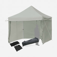 Load image into Gallery viewer, 10x10ft Pop up Gazebo with 4 Height and Adjust Folding Awning -Gray