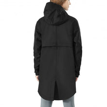 Load image into Gallery viewer, Hooded Women's Wind & Waterproof Trench Rain Jacket-Black-L