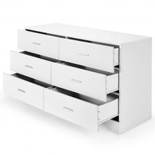 Load image into Gallery viewer, 6-Drawer Freestanding Storage Cabinet with Metal Handles