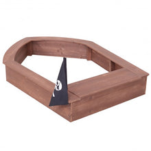 Load image into Gallery viewer, Beach Toy Sandboat Captain Series Cedar Sandbox