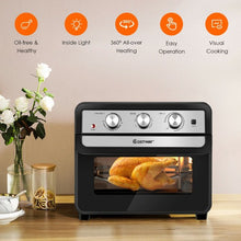 Load image into Gallery viewer, 23 QT 6-in-1 Air Fryer Toaster Oven with 9 Accessories