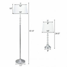 Load image into Gallery viewer, 3-Piece Floor Lamp and Table Lamps Set